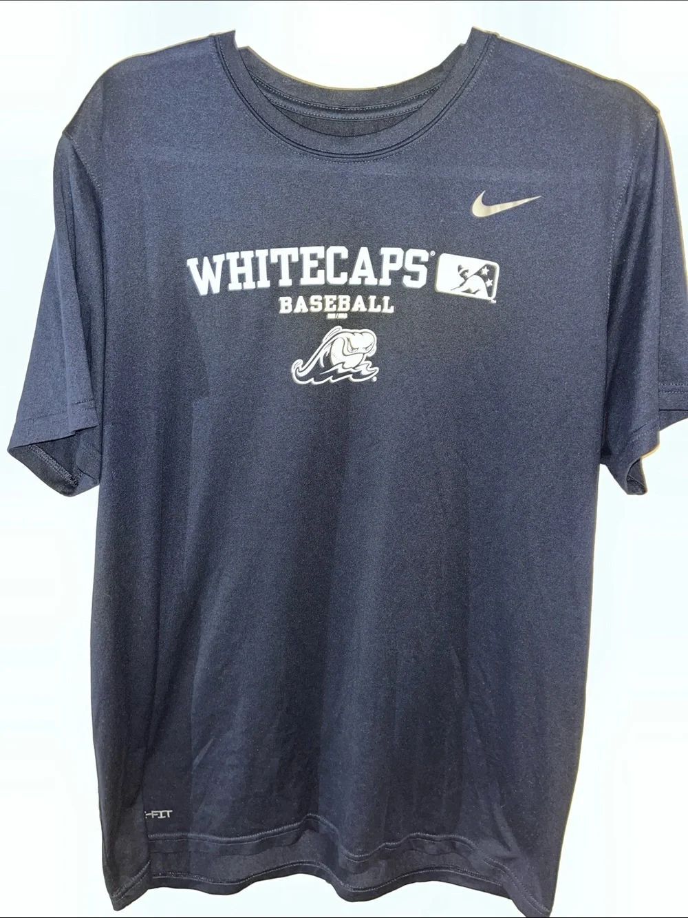 Nike Auth West Michigan Whitecaps Navy Blue Shirt XL MiLB Minor League Baseball